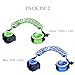 Reflective Anti Lost Wrist Link with Child Lock, Siyoo Toddler Child Harness Leash for Outdoor Activities, Shopping, Pack of 2 (4.92ft Green & 8.2ft Blue)