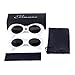 Elimoons Clout Goggles Bold Retro Oval Mod Thick Frame Sunglasses Round Lens 2 Pack,White & White
