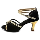 Roymall Women's Satin Latin Dance Shoes Model 225