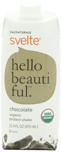 CalNaturale Svelte Organic Gluten Free Protein Shake, Chocolate, 15.9 Ounce (Pack of 12)