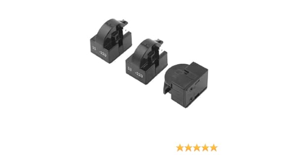 sourcingmap 3 piezas negro 33 Ohm 1 pin refrigerador compresor PTC ...