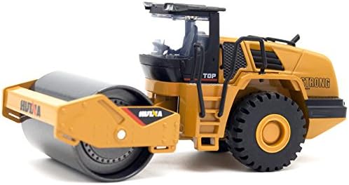Blemay 1/50 Scale Diecast Roadwork Loader Truck Toy Metal Construction Equipment Bulldozer Models (road roller)