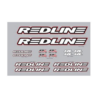 REDLINE Complete BMX Frame Decal Set White. (Best Complete Bmx Bikes)