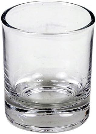 Set of 6 Clear Glass Holders for Votive Candles, Multicolor, 16.5 x 11.5 x 7 cm - Image 3