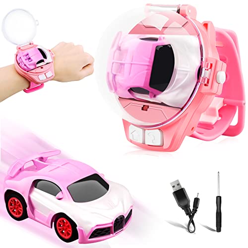2022 New Mini Remote Control Car Watch Toys, 2.4 GHz Cartoon RC Watch