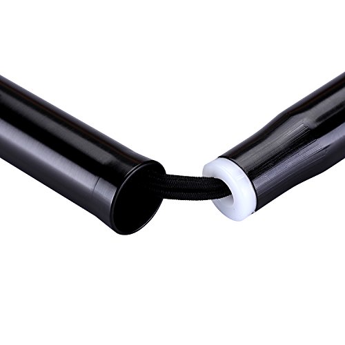 Folding Cane for Men & Women, Ranger5 Adjustable Pivoting Aluminum Alloy Walking Sticks with 1 Set Replacement Cane Tip, Black 31.5"-35.5"