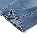 MSSHE Women's Plus Size High Waist Stretchy Pencil Denim Midi Skirt