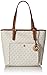 Michael Kors Women's Jet Set Item Medium Tz Snap Packet Tote, Vanilla