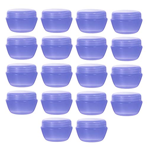 LONGWAY Mini Beauty Clear Plastic Travel Lotion Scrub Container Jars