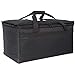 Commercial Quality Food Delivery Bag - Heavy-Duty Durable Bags - Thick Insulation and Extra Strength Zipper - Fits Full-Size Catering Pan - Ideal for Uber Eats, Doordash, Grubhub, Restaurant, Catering