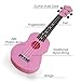 Soprano Ukulele Hawaiian Guitar Musical Instrument with Nylon Strings for Students Beginners Kids Students, FUYXAN 21 Inch Ukulele Toy for Kids Starter Uke for Gift, Pink