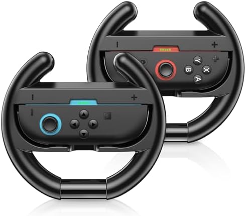 Switch Steering Wheels for Nintendo Switch 2 JoyCons, Racing Wheels for ...