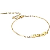 Cute Pawprint Anklet for Women Pet Cat Dog Paw Summer Beach Charm Adjustable Foot Anklet Bracelet Waterproof Gold Plated Stainless Steel Link Infinity Birthday Vacation Jewelry Gift for Mom Girlfriend