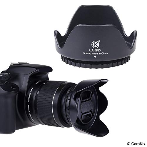 72mm Set of Camera Lens Hoods and Lens Cap Rubber
