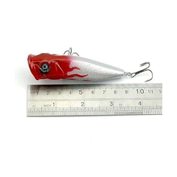 Laimeng9cm-Plastic-Popper-Fishing-Lures-Bass-Top-water-Rattles