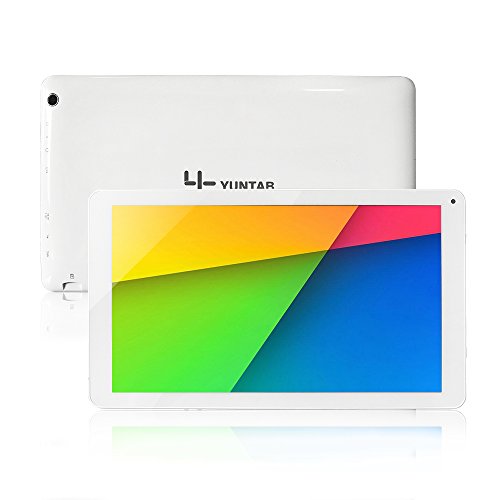 Yuntab - Tablet PC 10.1 pulgadas, Quad-core, Android 4.4, HD 1024 X 600, Batería 5500mAh, Bluetooth 4.0 8GB, Blanco