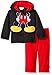 Disney Baby Boys' Mickey Mouse Costume Hoodie and Pant Set, Black, 0/3