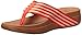 FitFlop Women's Surfa Flip Flop, Flame/Stone, 5 M US