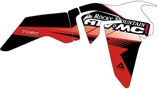 Attack Graphics Turbine Radiator Shroud Decal Red - Fits: Honda Africa Twin DCT CRF1000D 2016-2017