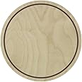 Trekell Floating Wood Art Board Canvas - Baltic Birch Unfinished Round Wood Art Board Panel Planks for Painting, Professional Grade Supplies & Materials, (8" Diameter)