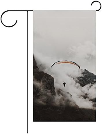 YourPink Garden Flag Paraglider Parachute Flying 12x18 inches(Without Flagpole)
