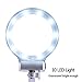 Magnifier Station with LED Light, SoMarkt 3X 4.5X Magnifying Glass with 10 LED Light Multifunctional Helping Hand Magnifier Station For Soldering Assembly Repair Modeling and Hobby, White