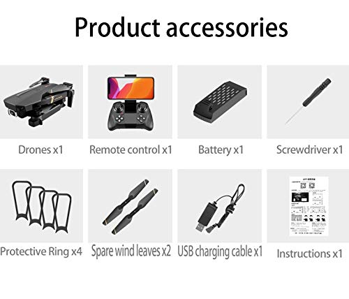Drohne mit 4K HD-Kamera für Erwachsene, faltbare WiFi FPV Live-Video-Drohne mit automatischer Rückkehr nach Hause, 18… – Bild 4