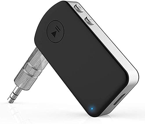Friencity Bluetooth Receiver/ Car Kits for Home Stereo with Microphone, Hands-Free Call Wireless Audio AUX Adapter for Wired Headphones/ Speaker HI-FI Sound System, Driver, 3.5mm Aux, Voice Chat