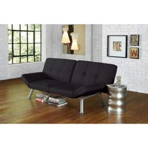 `Mainstays Contempo Futon Sofa Bed Black - Thumbnail 5