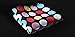 HISDERN Men's Polka Dot Jacquard Woven Tie Necktie Set 8.5 cm / 3.4 inches in Width Red/Blue/Pink