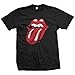Bravado Men's Rolling Stones-Classic Tongue T-Shirt,Black,XX-Large