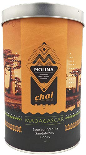 Molina-Chai-Madagascar-1000gr-Premium-Chai-Latte-mit-Bio-Kokosbluetenzucker-Klassische-Gewuerzmischung-mit-Bourbon-Vanille-Honig-Sandelholz-Laktosefrei Molina-Chai-Madagascar-1000gr-Premium-Chai-Latte-mit-Bio-Kokosbluetenzucker-Klassische-Gewuerzmischung-mit-Bourbon-Vanille-Honig-Sandelholz-Laktosefrei