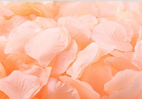 dreammadestudio Peach Silk Rose Petals Wedding Table Confetti Scaters Bridal Shower Party Favor Decoration (500pcs)