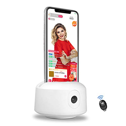 Auto Tracking Phone Holder with Bluetooth Remote, 360 Rotation