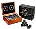 Whiskey Stones Gift Set-10oz Scotch Glasses Whiskey Set-Best-Bourbon Gift for Personalized Men's Alcohol Gift sets - Whiskey Gift set with Whisky Stones-Chills Perfectly with Cool Dice Whiskey Rocks