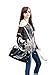JLTPH Ladies Batwing Chiffon Shirt Bohemian Semi Sheer Loose Floral Blouse Tunic Tops