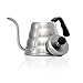 Pour Over Gooseneck Kettle by Alpha & Sigma [Includes Free eBook] - Perfect Drip Coffee Kettle for Pour Over Coffee and Tea Lovers - Gooseneck Spout For Perfect Flow Control, 1.2L