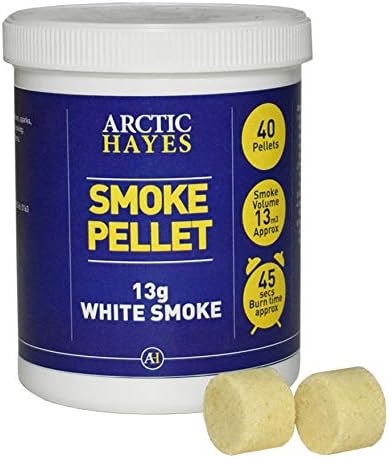 Arctic Hayes 333013C AX White Smoke 40-Pieces Pellets Tub