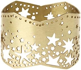 Twinkling Star Napkin Ring Brass Metal for Table Decoration