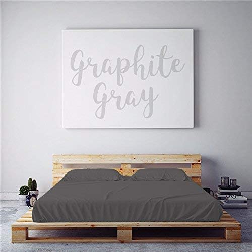 PeachSkinSheets Graphite Gray Sheet Set - 1500tc Level of Softness - Extra Soft Cooling Sheets for Hot Sleepers and Night Sweats - Twin Size