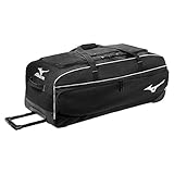 Mizuno Equipment Wheel Bag, 36 x 15 x 15-Inch, Black