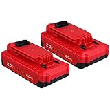 2Pack Lithium-ion 2.0Ah 20V PCC680L Replace for