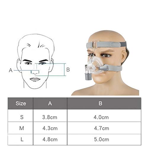 Nasal_Mask for Sleep with Headgear Adjustable Silicone Gel Cushion M Size - Thumbnail 5