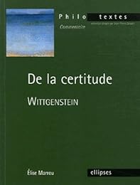 " De la certitude", Wittgenstein