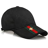 Unisex Fashion GG Baseball Caps Adjustable Quick Dry Sports Cap Sun Hat (Black-O)