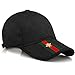 Unisex Fashion GG Baseball Caps Adjustable Quick Dry Sports Cap Sun Hat (Black-O)