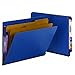 Smead End Tab Classification Folder, Letter, Straight, 2 Dividers, Dark Blue, 10 per Box (26784)