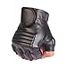 Yingniao Men's Leather Fingerless Motorcycle Driving Cycling Gloves
