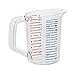 Rubbermaid Commercial Products Bouncer Clear Measuring Cup 2-Cup/0.5-Quart Clear Strong Food Grade Easy Read for Liquid/Dry Ingredients for Home/Professional Kitchen