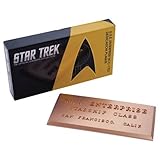 Star Trek U.S.S. Enterprise NCC-1701 Dedication Plaque #1